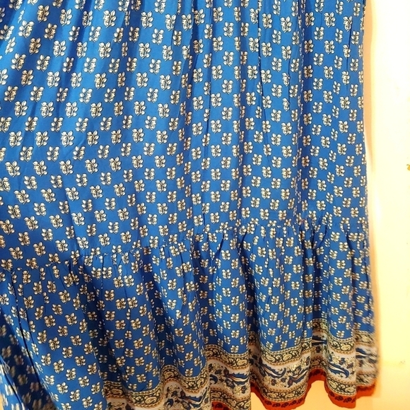 BEACH Lunch Lounge Tiered Ruffle Mini Dress in Athen Blue - Picture 10 of 13